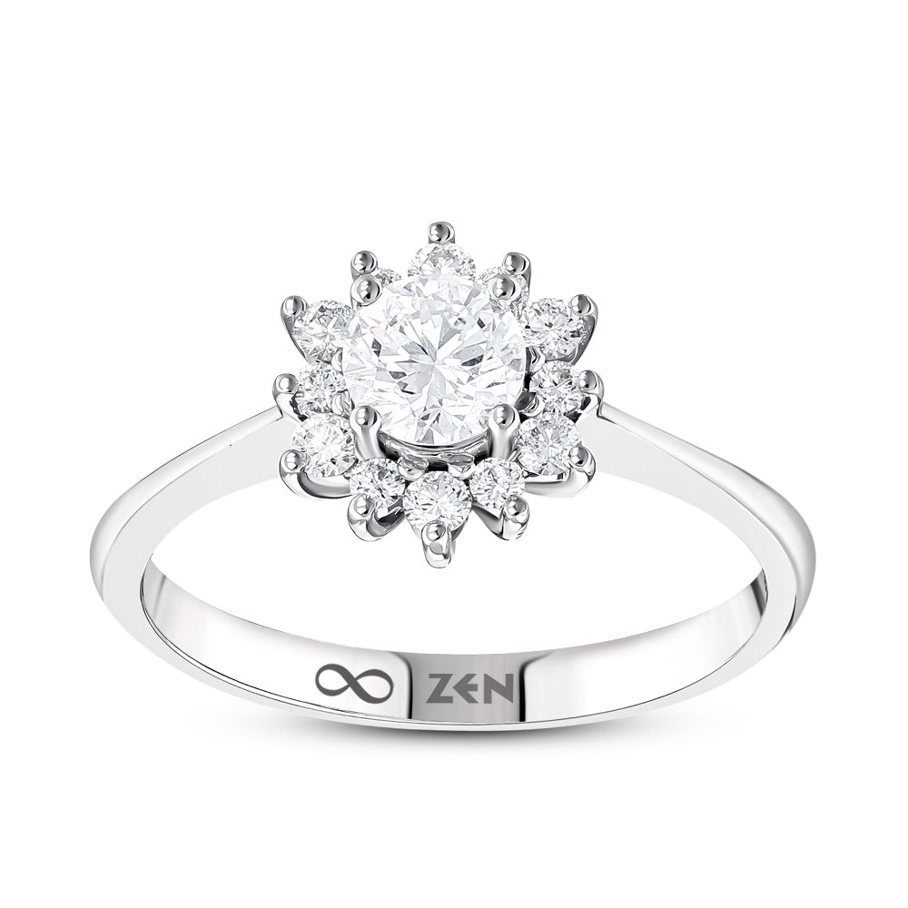 Moderner Diamant Verlobungsring