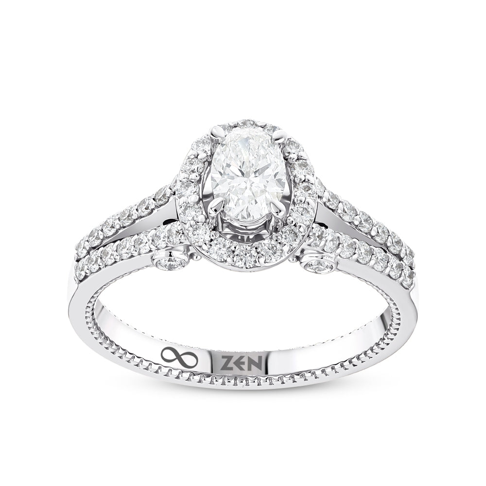 Halo Diamant Verlobungsring