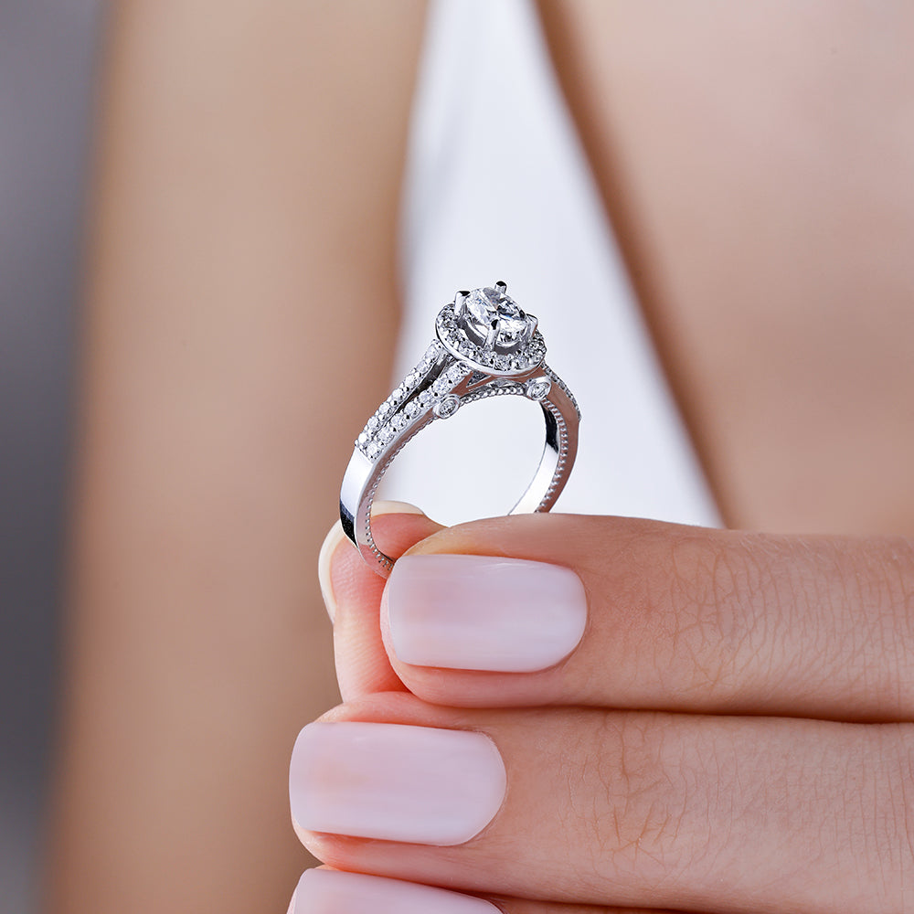 Halo Diamant Verlobungsring