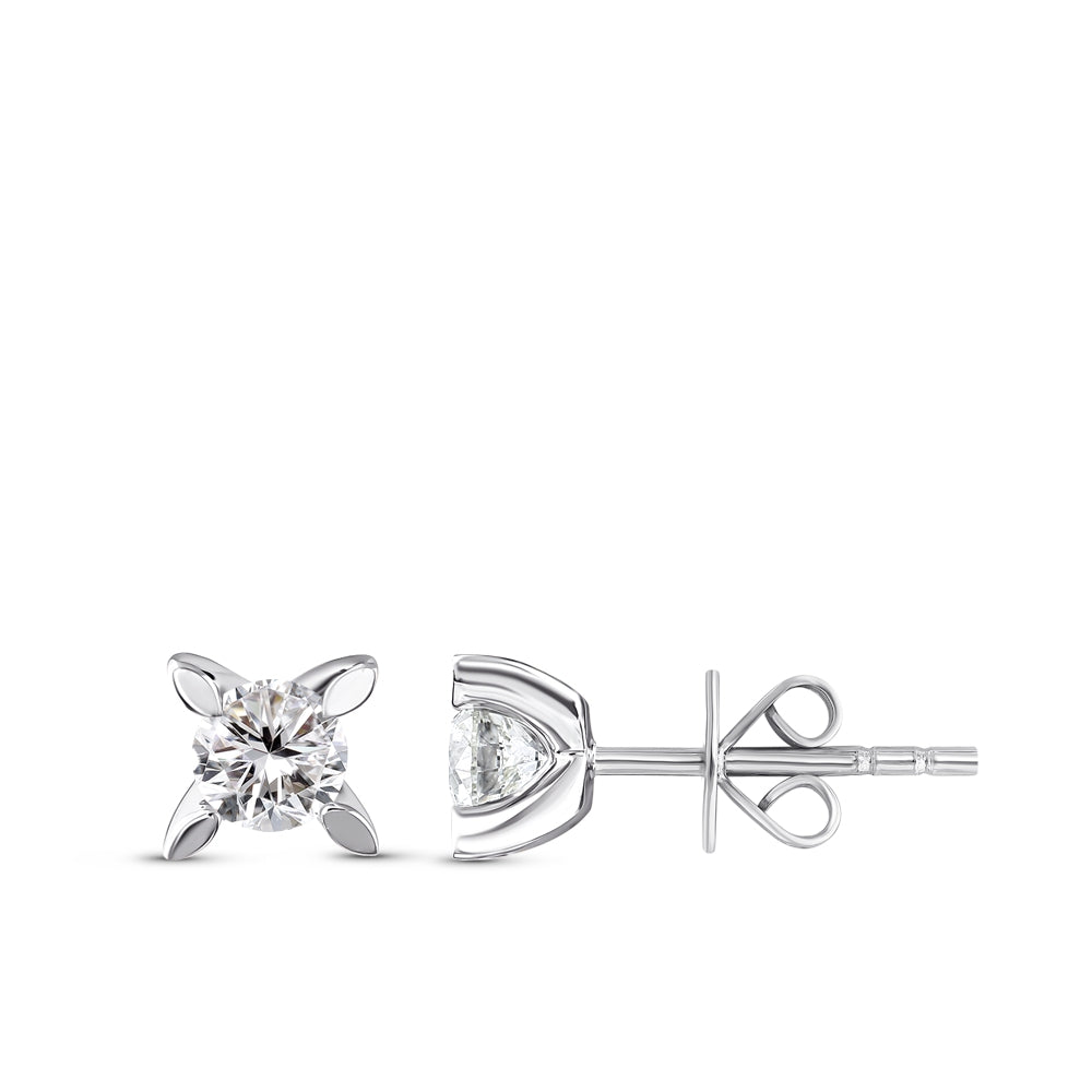 Solitäre Diamant Ohrstecker