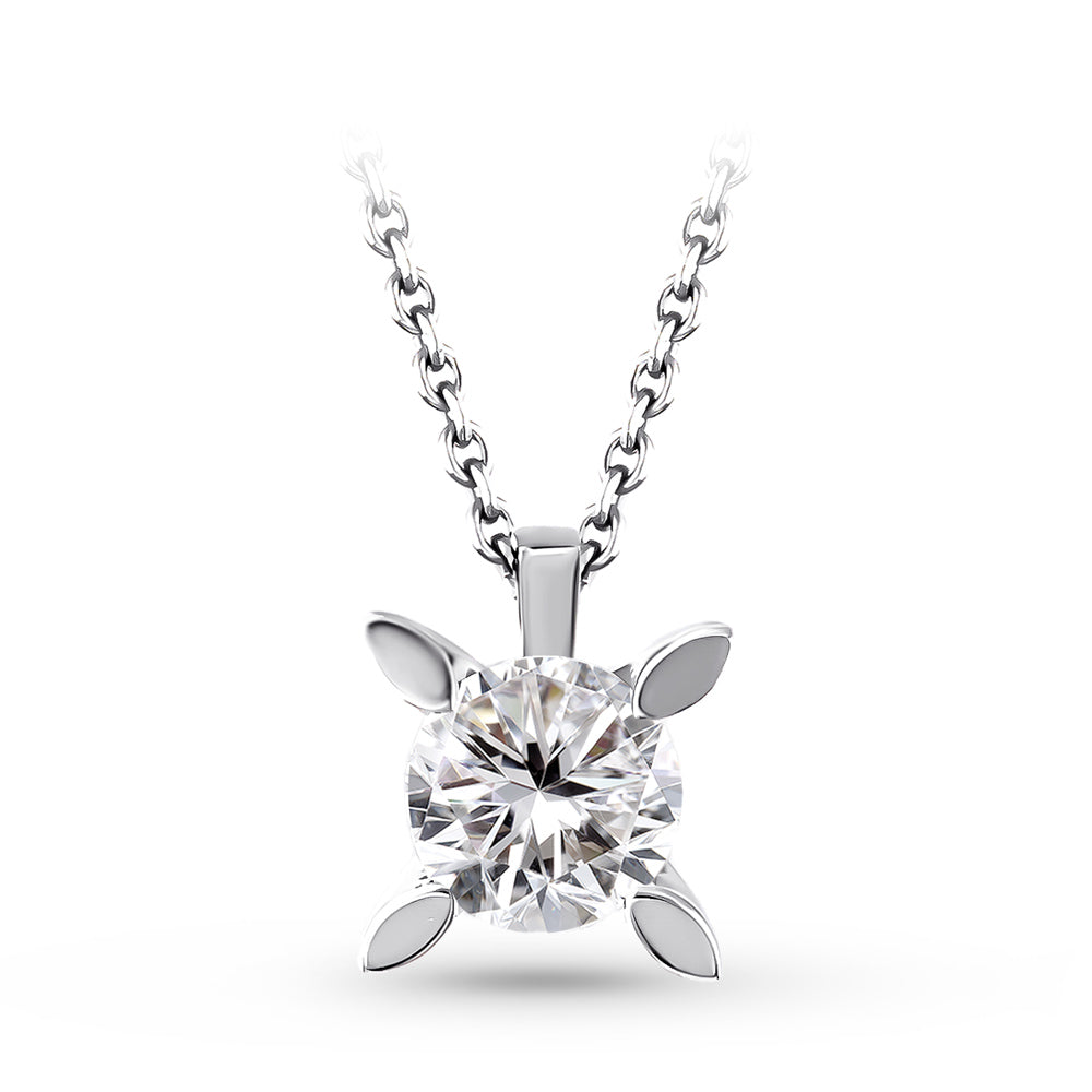 Solitär Diamant Halskette