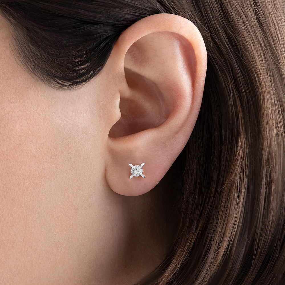 Solitär Diamant Ohrstecker