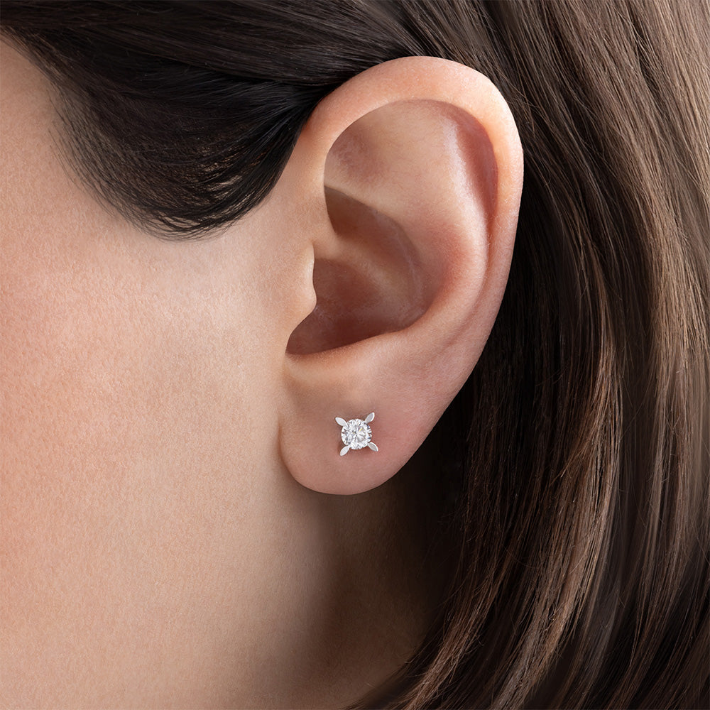 Solitär Diamant Ohrstecker