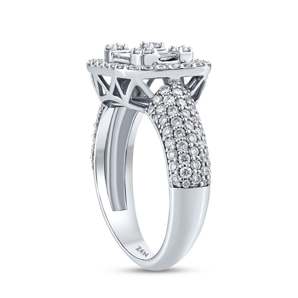 1.29 ct. Baguette Diamantring