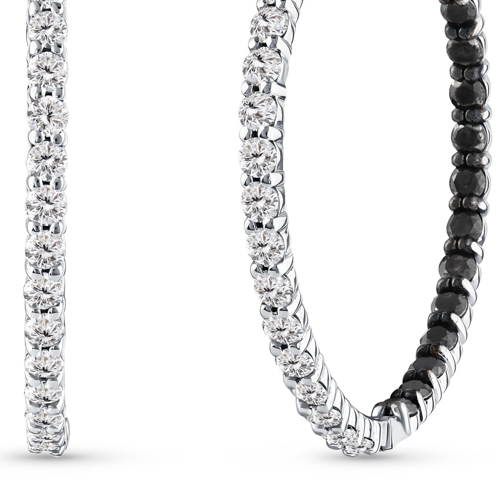 3.09 ct. Creolen Diamant Ohrringe