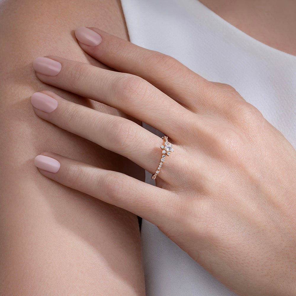 Moderner Diamant Verlobungsring