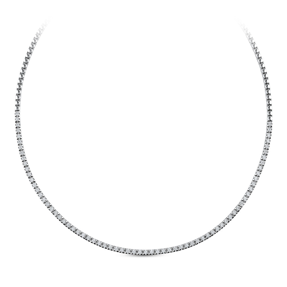 2.00 ct. Tennis Diamant Halskette