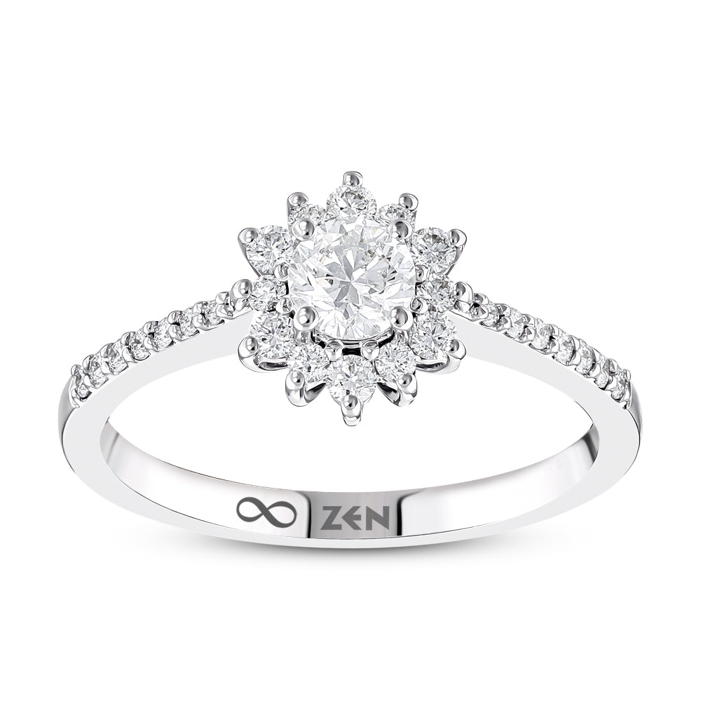 Moderner Diamant Verlobungsring
