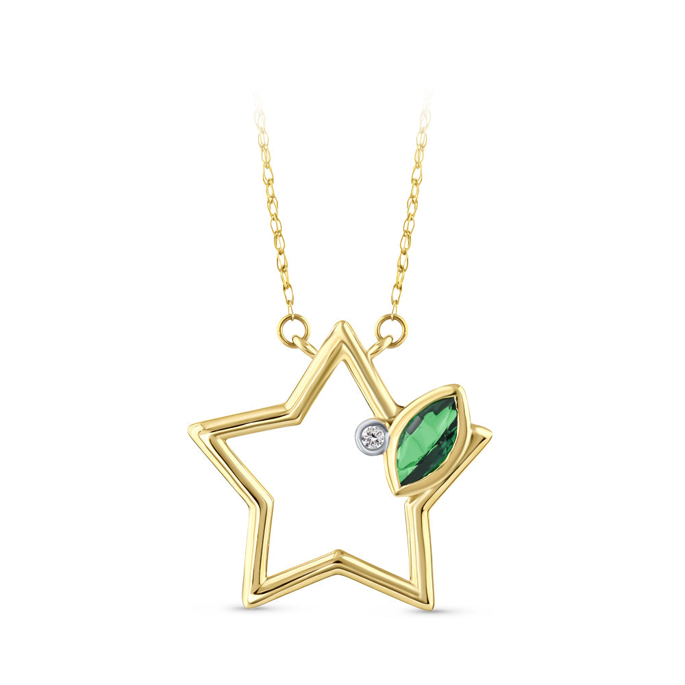 0.24 ct. Smaragd Halskette