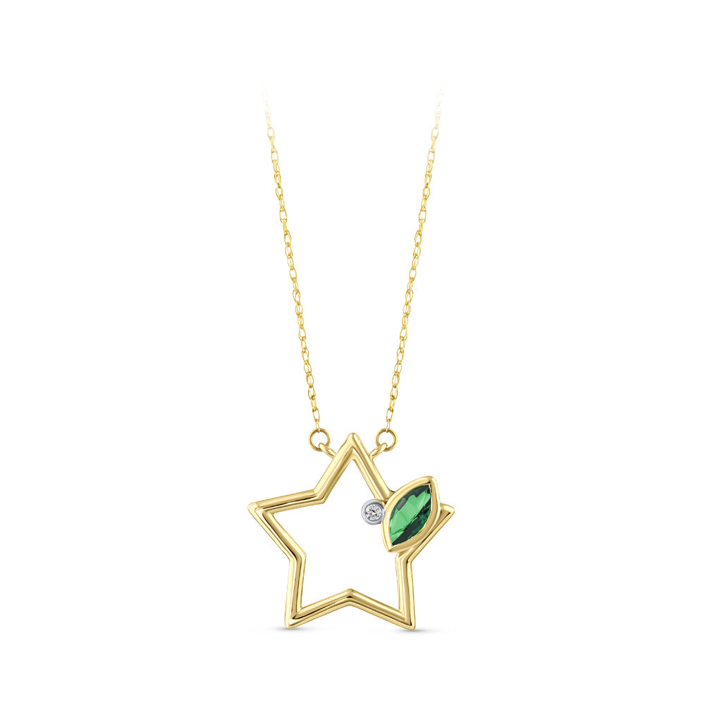 0.24 ct. Smaragd Halskette