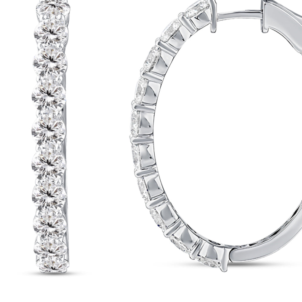 Creolen Diamant Ohrringe