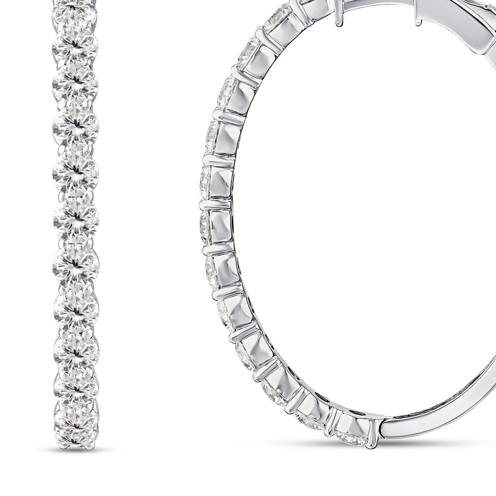 Creolen Diamant Ohrringe