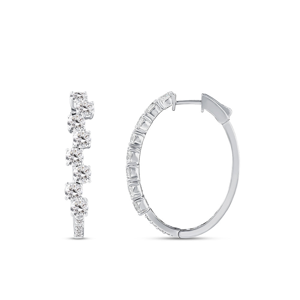 Creolen Diamant Ohrringe