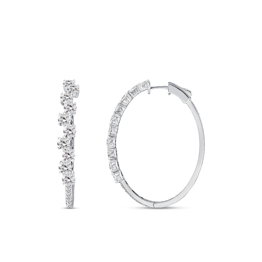 Creolen Diamant Ohrringe
