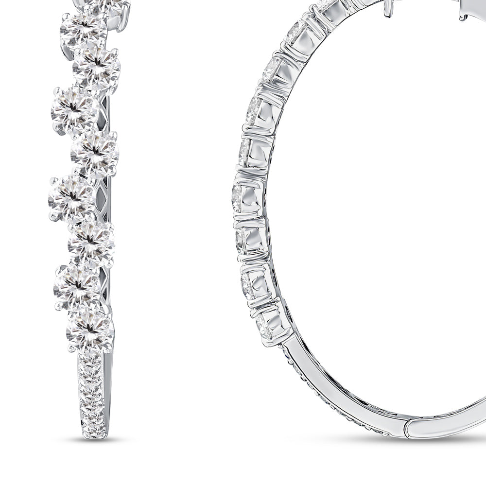 Creolen Diamant Ohrringe