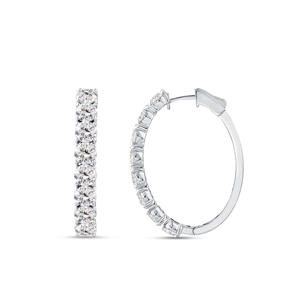 Creolen Diamant Ohrringe