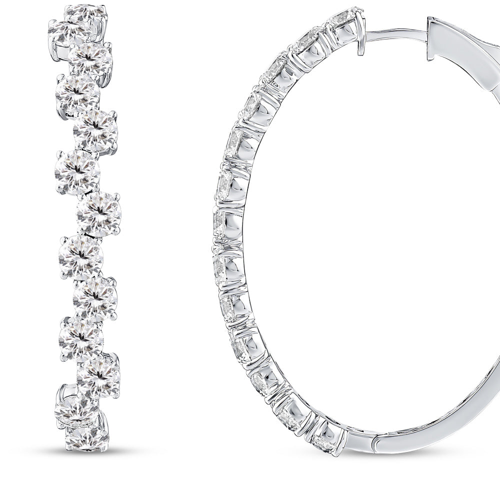 Creolen Diamant Ohrringe