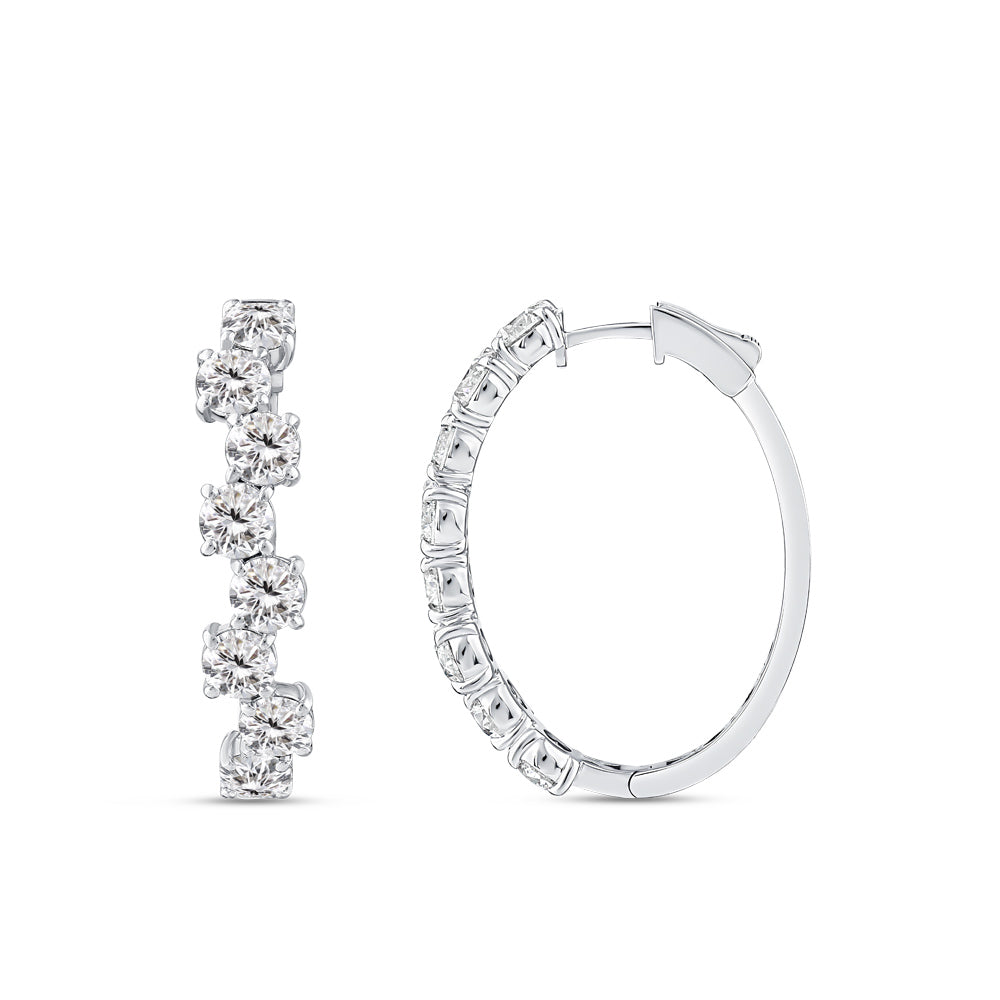 Creolen Diamant Ohrringe