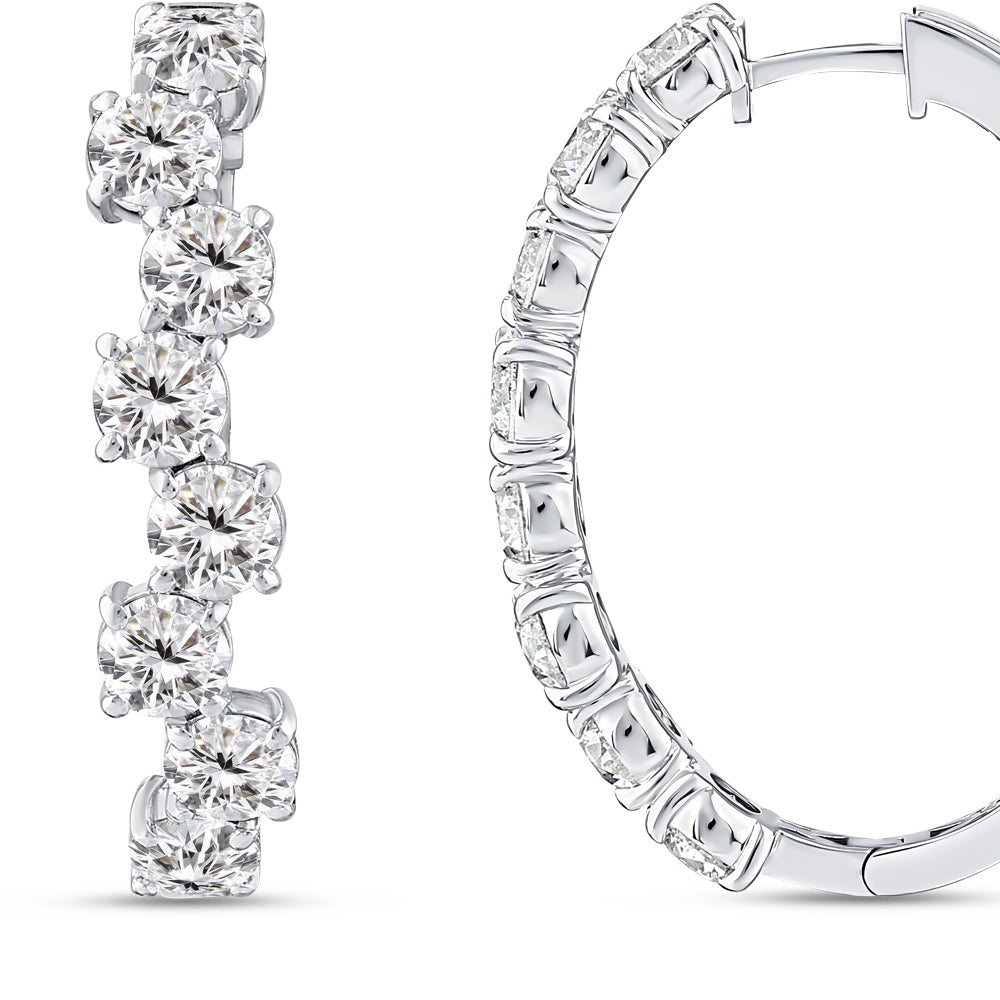 Creolen Diamant Ohrringe
