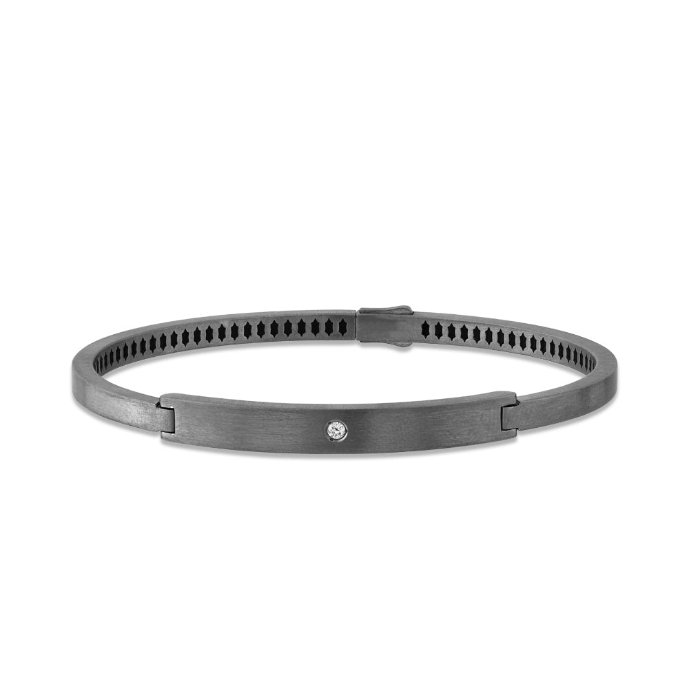 Herren Silber Diamantarmband