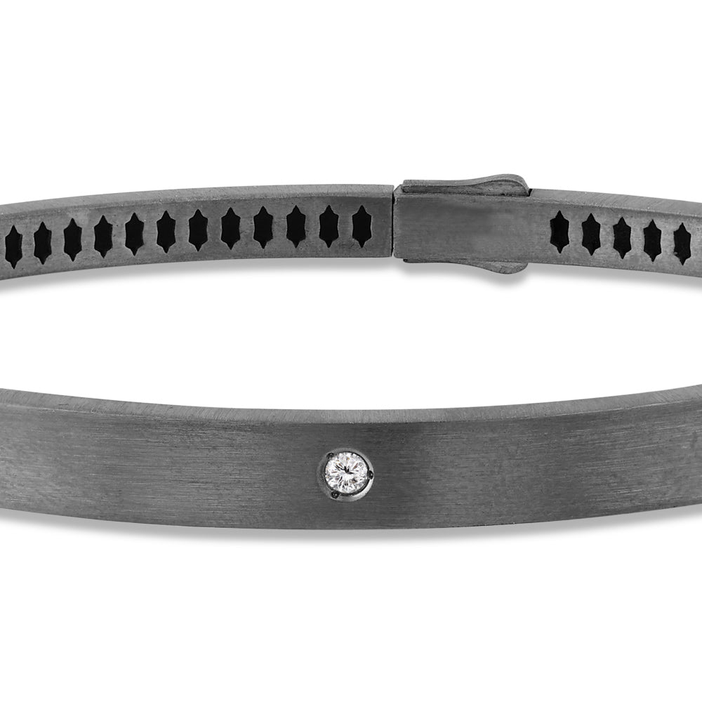Herren Silber Diamantarmband