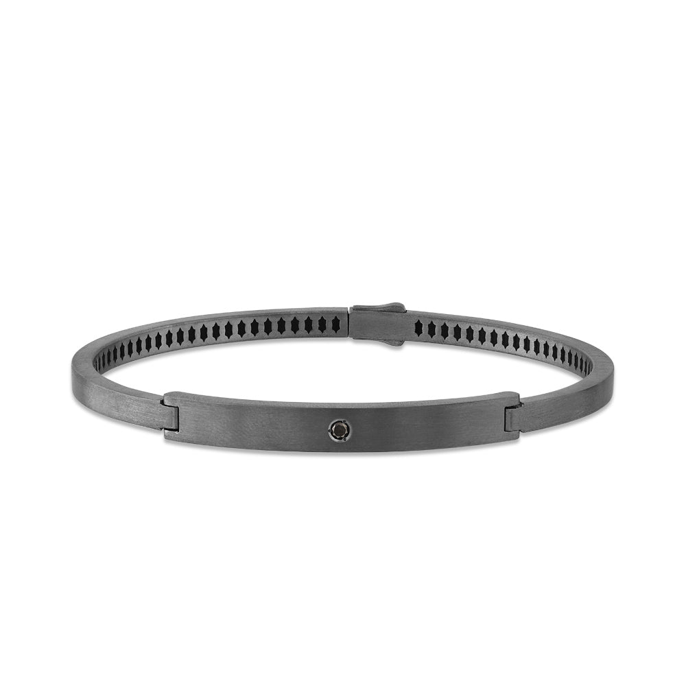 Herren Silber Diamantarmband