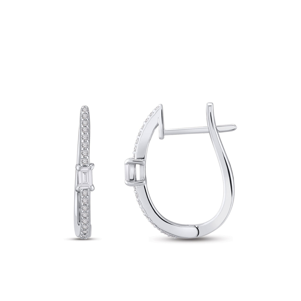 0.28 ct. Creolen Diamant Ohrringe