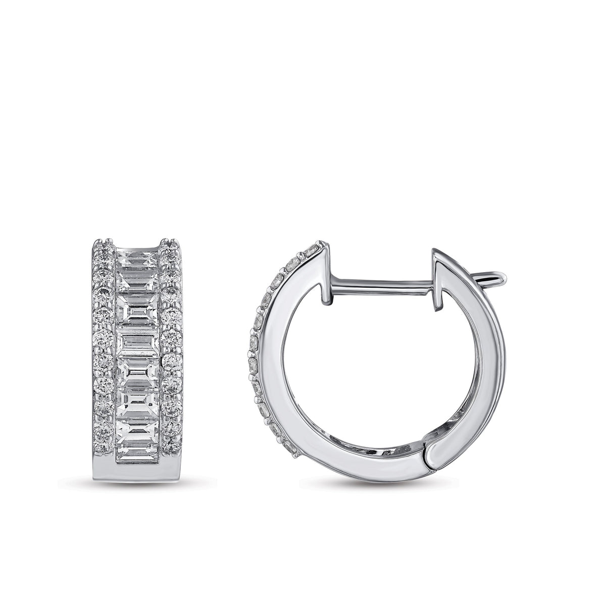 1.24 ct. Baguette Diamond Earrings