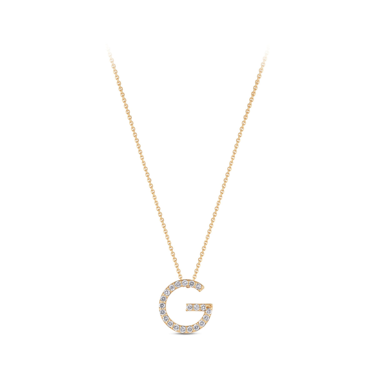 0.12 ct. Buchstabe G Diamant Halskette