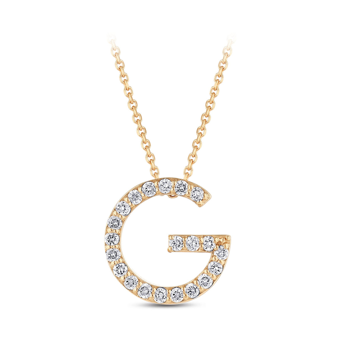 0.12 ct. Buchstabe G Diamant Halskette