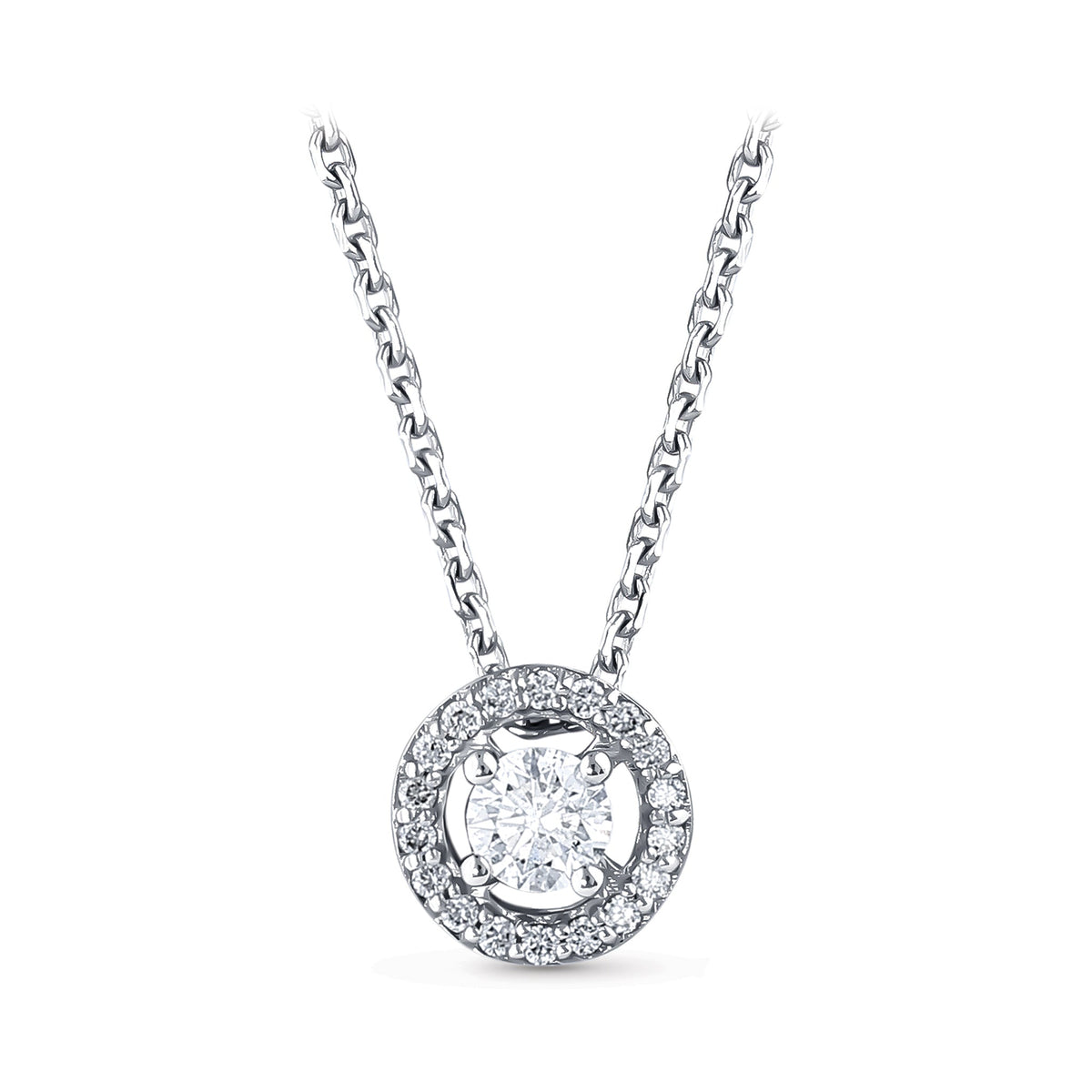 0.25 ct. Solitär Diamant Halskette