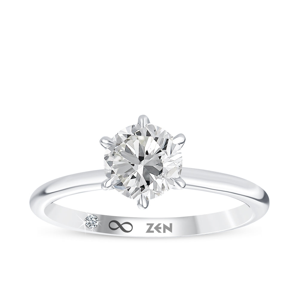 0.31 ct. Solitaire Diamond Engagement Ring