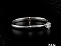 0.11 ct. Solitär Diamant Verlobungsring