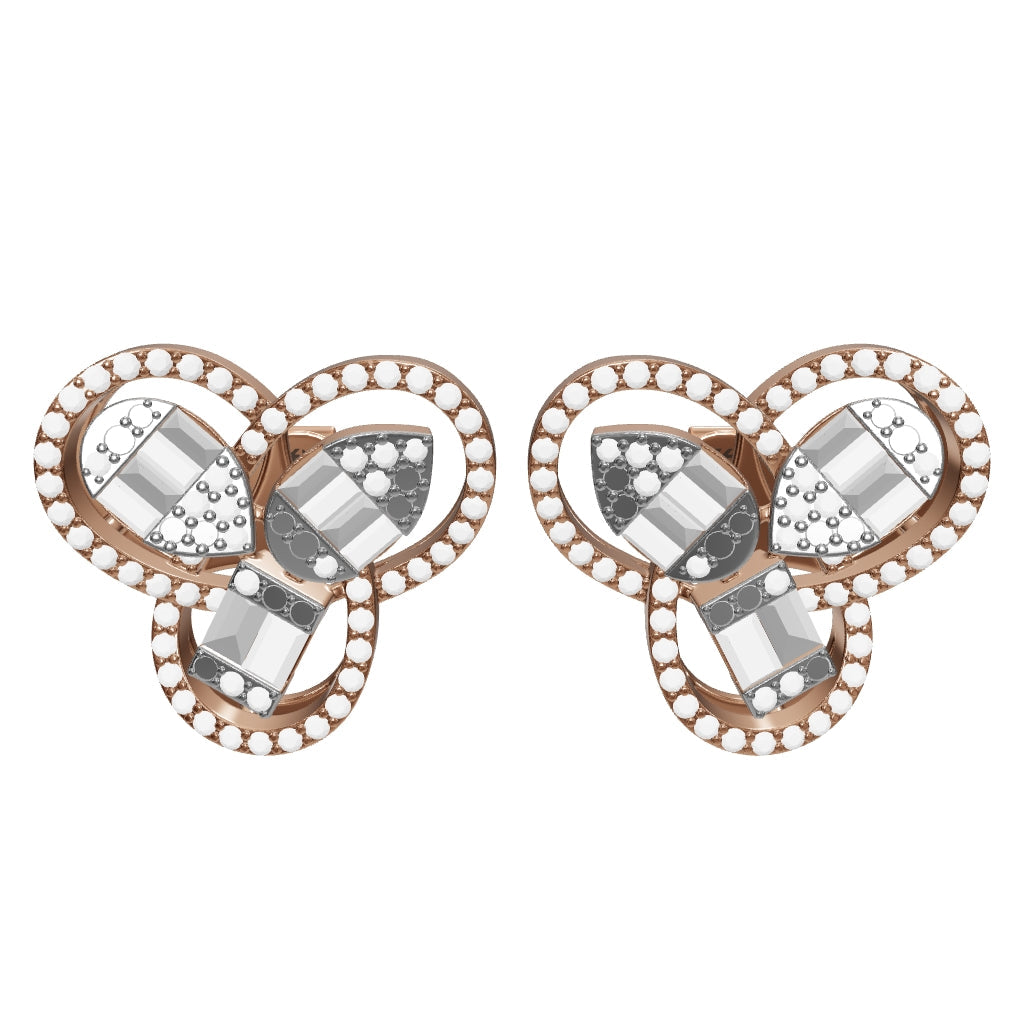 1.01 ct. Design Diamond Stud Earrings