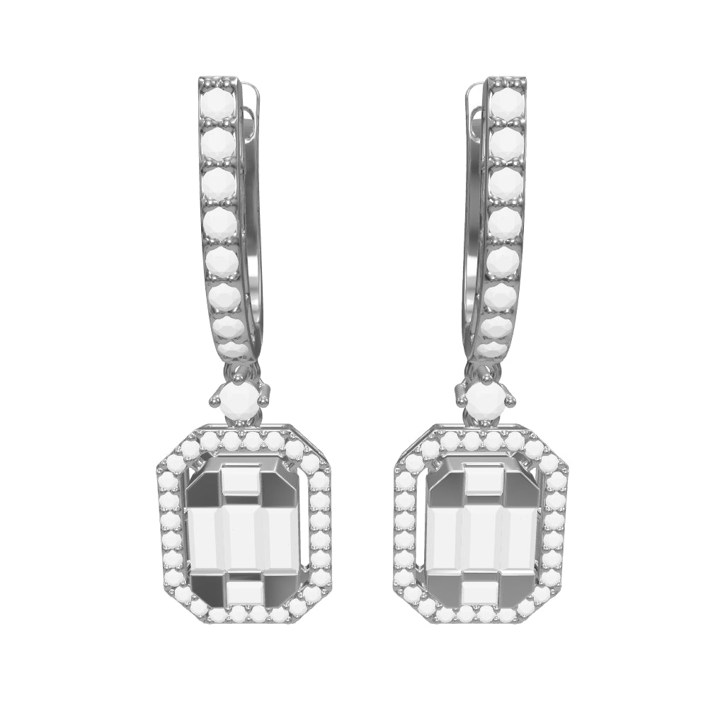 0.76 ct. Baguette Diamond Earrings