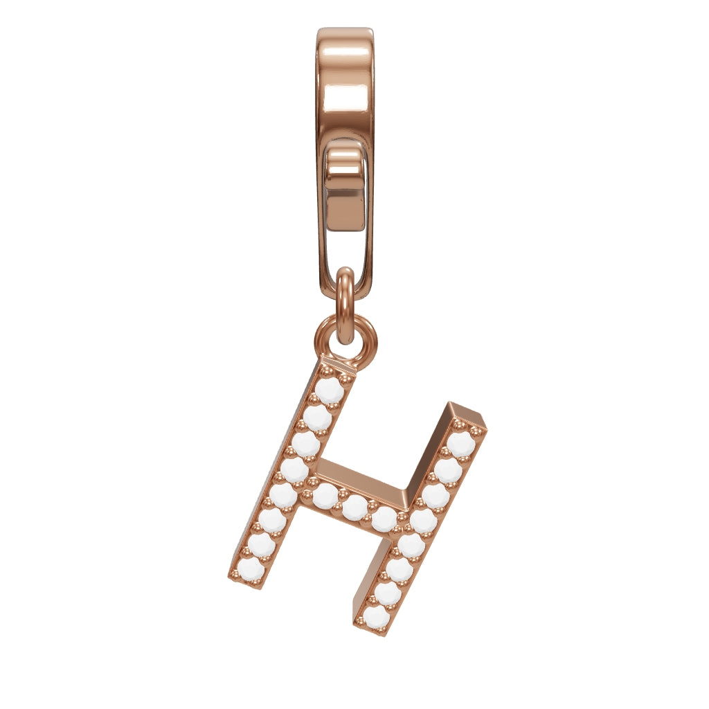 0.10 ct. Charme H Buchstabenanhänger