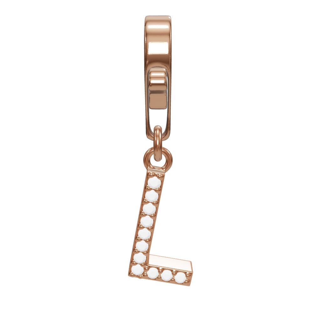 0.06 ct. Charme L Buchstabenanhänger