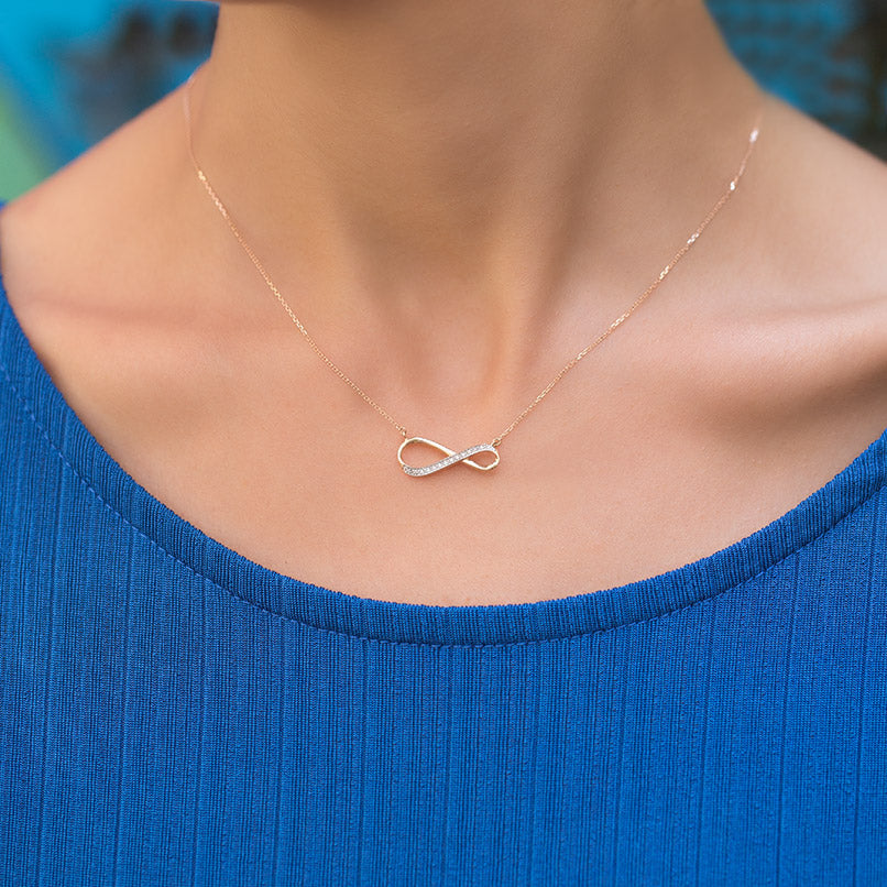 0.03 ct. Eternity Diamond Necklace
