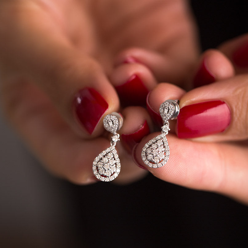 0.80 ct. Design Diamant Ohrringe