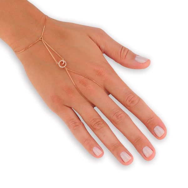 0.11 ct. Handkette Diamantarmband