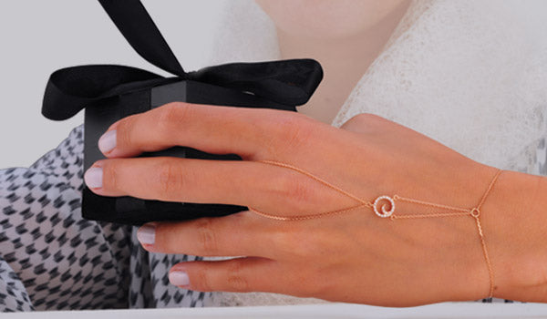 0.11 ct. Handkette Diamantarmband
