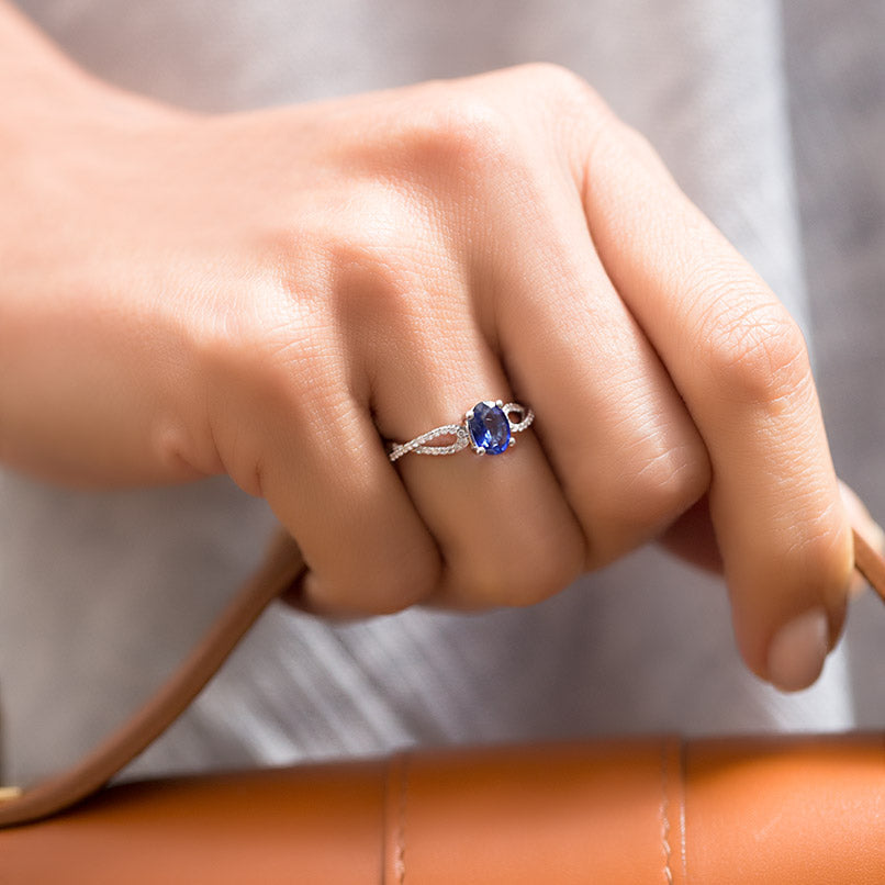 1.10 ct. Saphir Ring