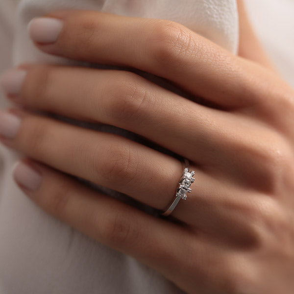 0.19 ct. Tria Diamantring