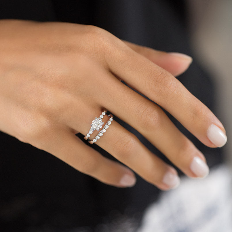 0.61 ct. Twins Diamant Verlobungsring
