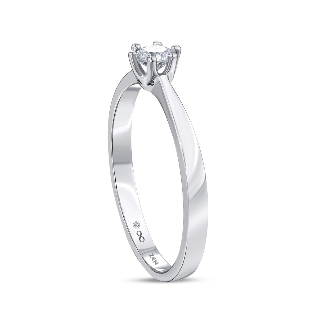 0.21 ct. Solitaire Diamond Engagement Ring