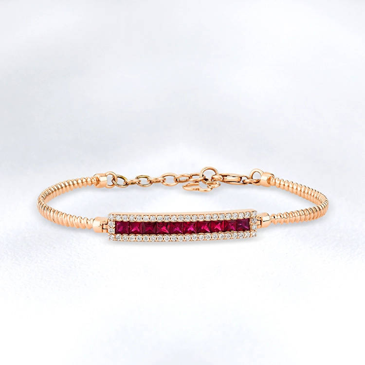 1.33 ct. Ruby Bracelet