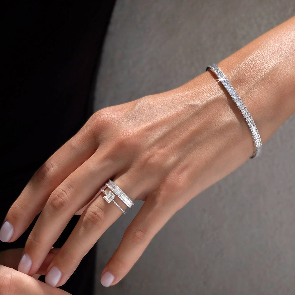 4.75 ct. Baguette Tennisarmband