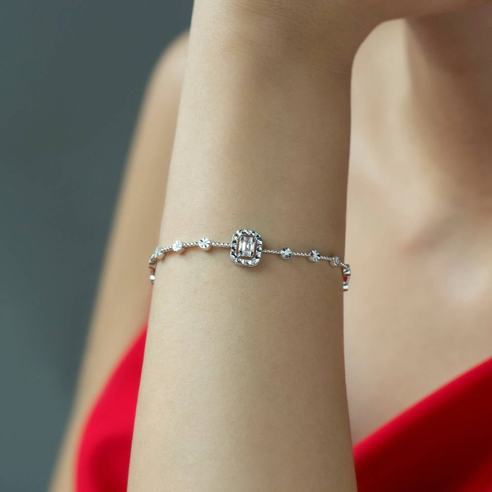 0.26 ct. Baguette Diamantarmband
