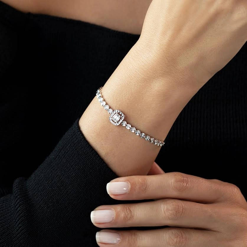 0.31 ct. Baguette Diamantarmband