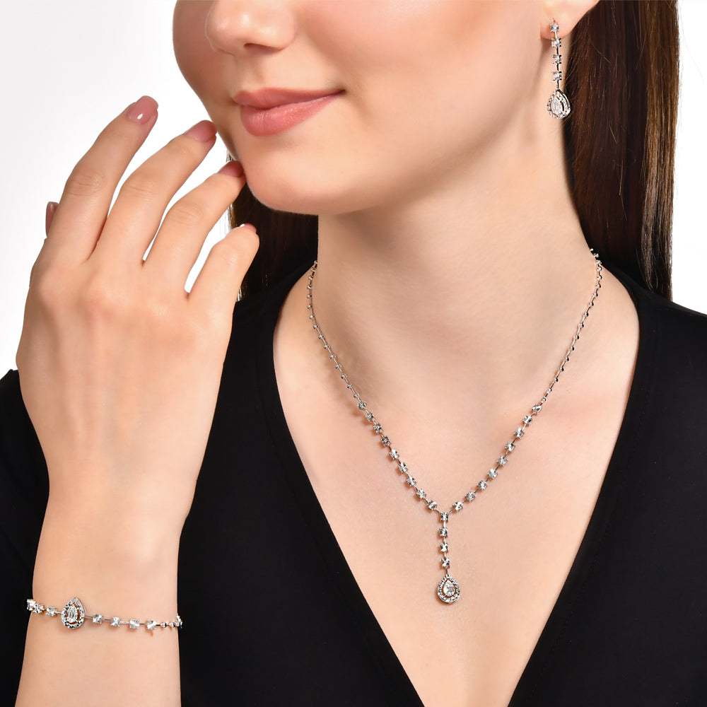0.14 ct. Baguette Diamantarmband